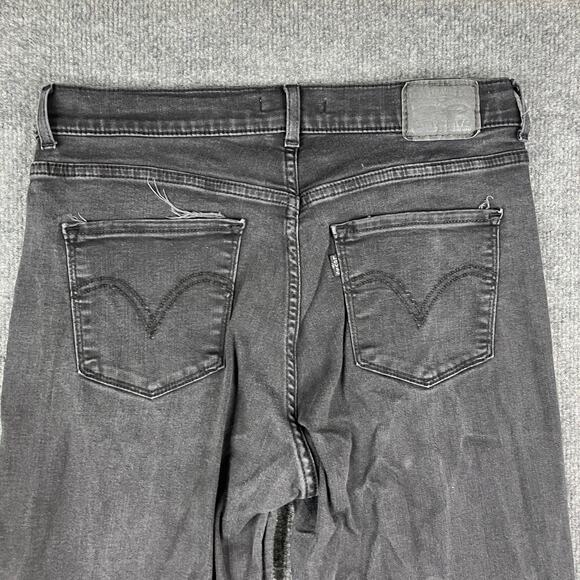 Levi's Womens Jeans 8 Black Classic Bootcut Stretch Denim Mid Rise Casua - Picture 9 of 10